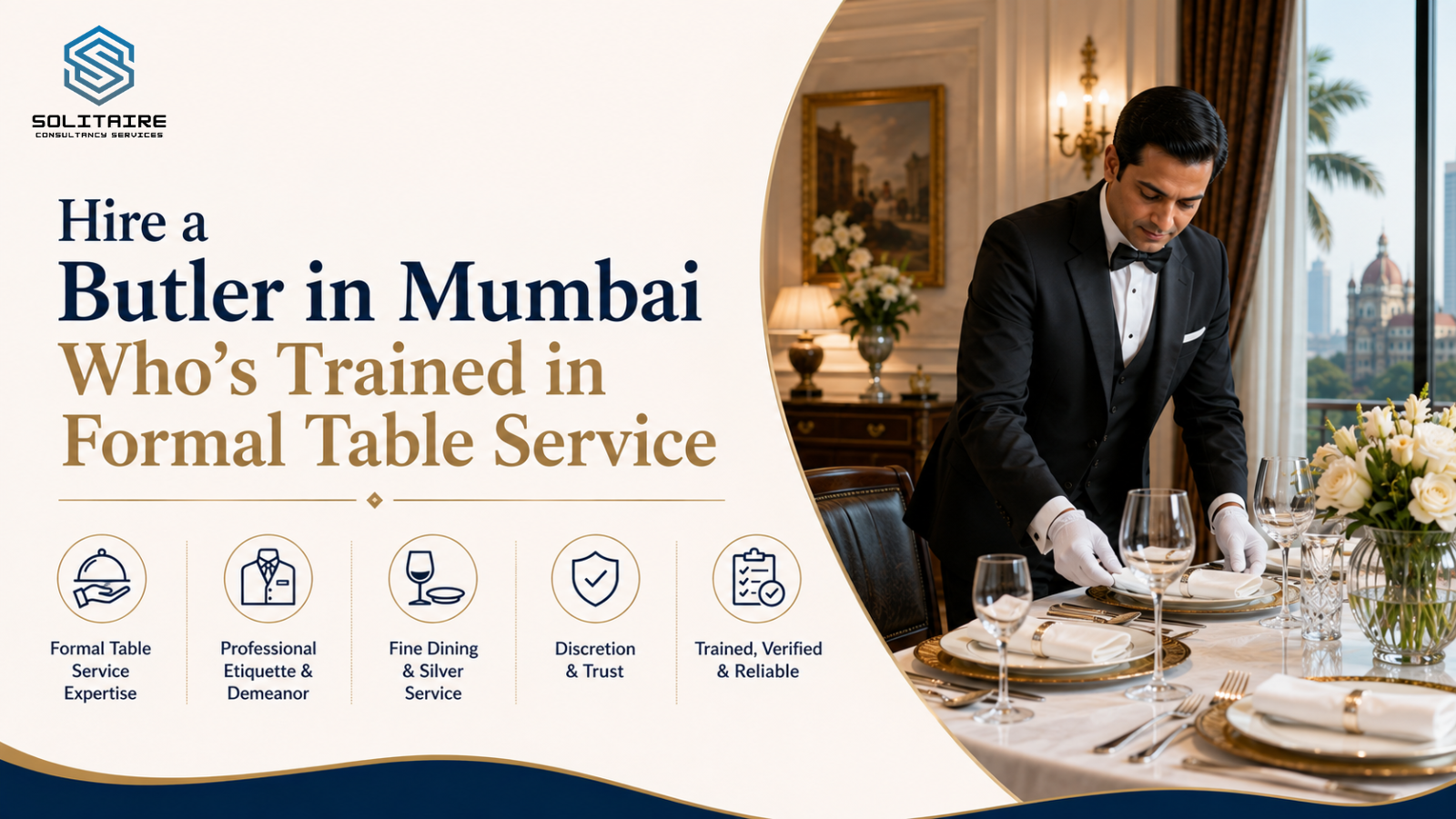 Hire a Butler in Mumbai Who’s Trained in Formal Table Service